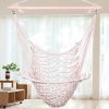 Free shipping 2pcs Indoor Outdoor Garden Cotton Hanging Rope Air/Sky Chair Swing Beige Hammocks  YJ