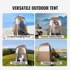 VEVOR Camping Shower Tent, 66" x 66" x 87" 1 Room Oversize Outdoor Portable Shelter, Privacy Tent with Detachable Top, Pockets