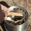 Outdoor Mini Stainless Steel Folding Wood Stove Wood Stove Portable Bbq Camping Stove