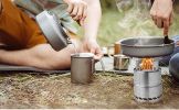 Outdoor Mini Stainless Steel Folding Wood Stove Wood Stove Portable Bbq Camping Stove