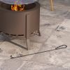 Outsunny 2-in-1 Smokeless Fire Pit, BBQ Grill, 19" Portable Wood Burning Firepit with Cooking Grate and Poker