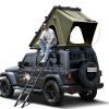 Explorer Rooftop Tent Hardshell with Luggage Racks&Replaceable Netting Rain Curtains, Truck Bed Tent for Camping